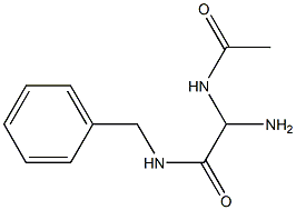 2-Acetylamino-2-amino-N-benzylacetamide Struktur