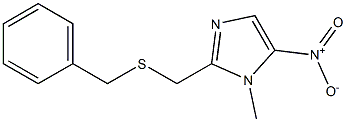 2-[(Benzylthio)methyl]-1-methyl-5-nitro-1H-imidazole Struktur