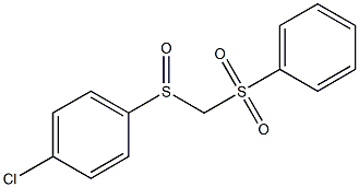 [(4-Chlorophenyl)sulfinyl](phenylsulfonyl)methane Struktur