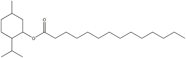 2-Isopropyl-5-methylcyclohexanol tetradecanoate Struktur