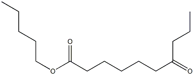 7-Oxodecanoic acid pentyl ester Struktur