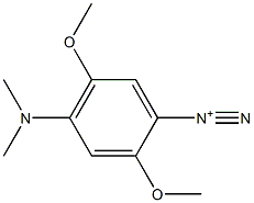 4-(Dimethylamino)-2,5-dimethoxybenzenediazonium Struktur