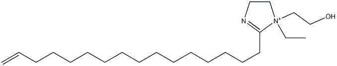 1-Ethyl-2-(15-hexadecenyl)-1-(2-hydroxyethyl)-2-imidazoline-1-ium Struktur