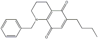 1,2,3,4-Tetrahydro-1-benzyl-6-butylquinoline-5,8-dione Struktur