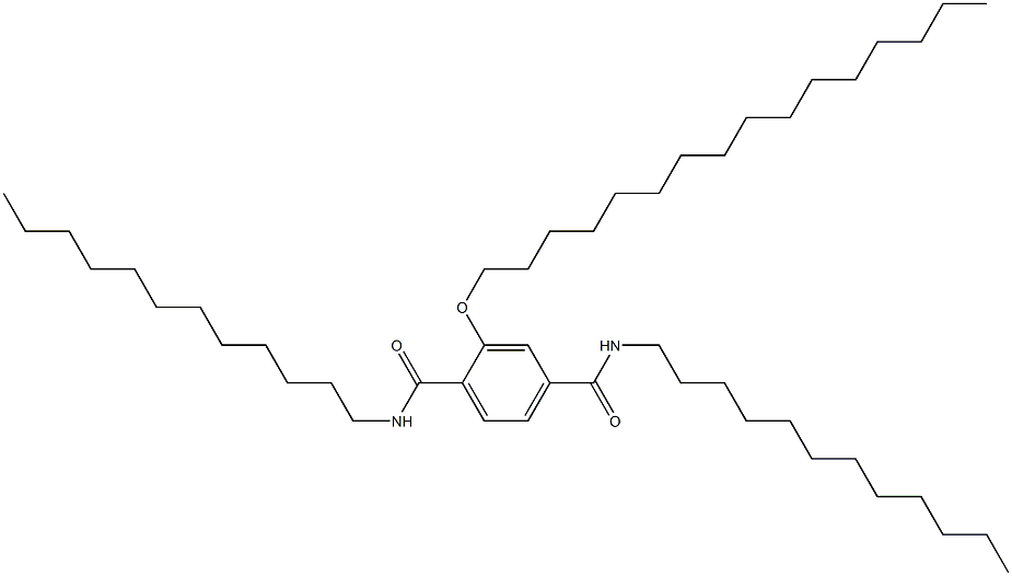 2-(Hexadecyloxy)-N,N'-didodecylterephthalamide Struktur