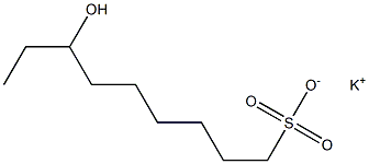 7-Hydroxynonane-1-sulfonic acid potassium salt Struktur