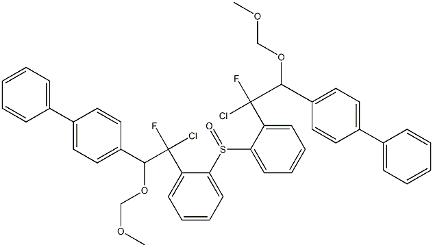 [1-Chloro-1-fluoro-2-(methoxymethoxy)-2-(biphenyl-4-yl)ethyl]phenyl sulfoxide Struktur