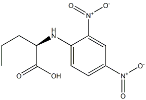 [R,(+)]-2-[(2,4-Dinitrophenyl)amino]valeric acid Struktur