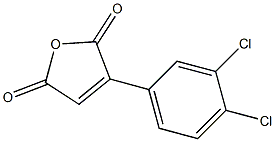 2-(3,4-Dichlorophenyl)maleic anhydride Struktur