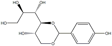 4-O,6-O-(4-Hydroxybenzylidene)-L-glucitol Struktur