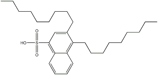 3,4-Dinonyl-1-naphthalenesulfonic acid Struktur