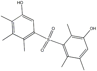 3,3'-Dihydroxy-2,4',5,5',6,6'-hexamethyl[sulfonylbisbenzene] Struktur