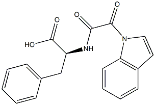 N-[[(1H-Indole -yl)carbonyl]carbonyl]-L-phenylalanine Struktur