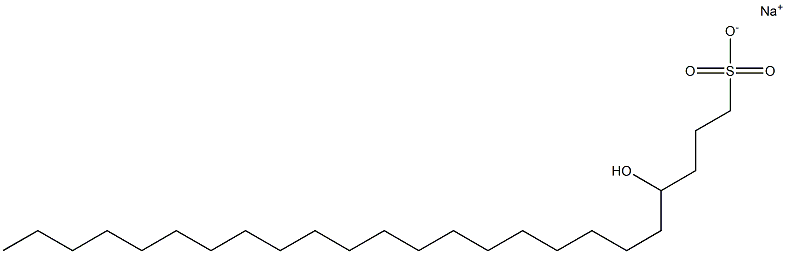 4-Hydroxytetracosane-1-sulfonic acid sodium salt Struktur