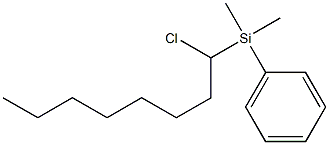 1-Chloro-1-(phenyldimethylsilyl)octane Struktur