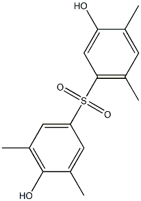 3,4'-Dihydroxy-3',4,5',6-tetramethyl[sulfonylbisbenzene] Struktur