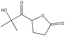 5-(2-Hydroxy-2-methylpropanoyl)tetrahydrofuran-2-one Struktur