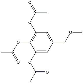 1,2,3-Triacetoxy-5-(methoxymethyl)benzene Struktur