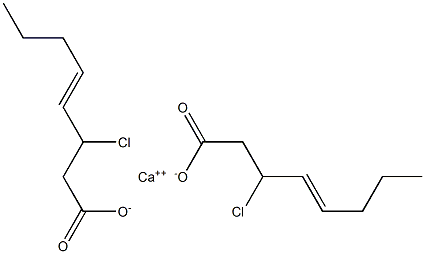 Bis(3-chloro-4-octenoic acid)calcium salt Struktur