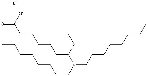 7-(Dioctylamino)nonanoic acid lithium salt Struktur