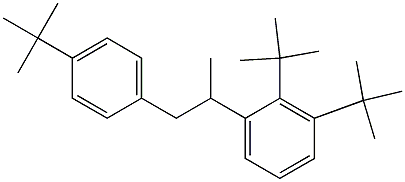 2-(2,3-Di-tert-butylphenyl)-1-(4-tert-butylphenyl)propane Struktur