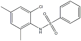 N-(2-Chloro-4,6-dimethylphenyl)benzenesulfonamide Struktur