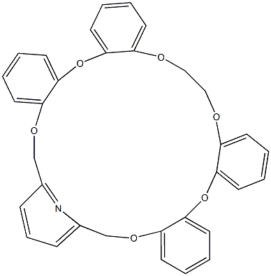 2,6-[[[Ethylenebisoxybis(2,1-phenylene)bisoxy]bis(2,1-phenylene)bisoxy]bismethylene]pyridine Struktur