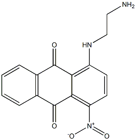 1-[(2-Aminoethyl)amino]-4-nitro-9,10-anthraquinone Struktur