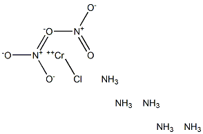 Chloropentamminechromium(III) nitrate Struktur