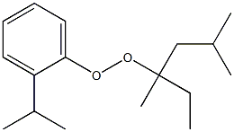 2-Isopropylphenyl 1,3-dimethyl-1-ethylbutyl peroxide Struktur