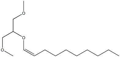 2-O-[(Z)-1-Decenyl]-1-O,3-O-dimethylglycerol Struktur