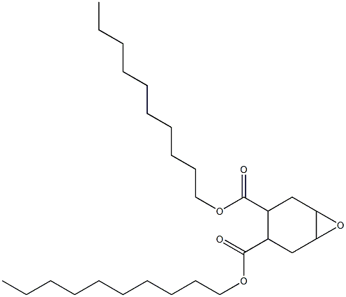 7-Oxabicyclo[4.1.0]heptane-3,4-dicarboxylic acid didecyl ester Struktur