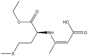 3-[[(S)-1-Ethoxycarbonyl-3-(methylthio)propyl]amino]-2-butenoic acid Struktur