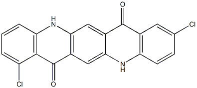 2,8-Dichloro-5,12-dihydroquino[2,3-b]acridine-7,14-dione Struktur