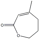 4-Methyl-1-oxacyclohepta-3-en-2-one Struktur