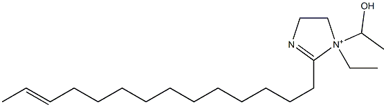 1-Ethyl-1-(1-hydroxyethyl)-2-(12-tetradecenyl)-2-imidazoline-1-ium Struktur