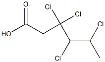 3,3,4,5-Tetrachlorohexanoic acid Struktur