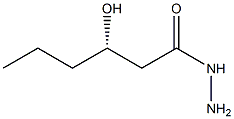 [S,(+)]-3-Hydroxyhexanoic acid hydrazide Struktur