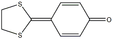 4-(1,3-Dithiolan-2-ylidene)-2,5-cyclohexadien-1-one Struktur