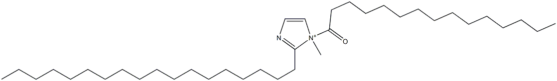 1-Methyl-2-octadecyl-1-pentadecanoyl-1H-imidazol-1-ium Struktur