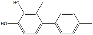 3-Methyl-4-(4-methylphenyl)benzene-1,2-diol Struktur