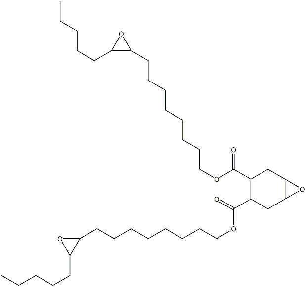 7-Oxabicyclo[4.1.0]heptane-3,4-dicarboxylic acid bis(9,10-epoxypentadecan-1-yl) ester Struktur