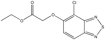 4-Chloro-5-ethoxycarbonylmethoxy-2,1,3-benzothiadiazole Struktur