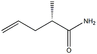 [S,(+)]-2-Methyl-4-pentenamide Struktur