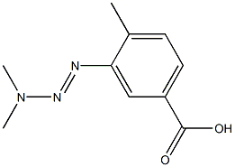 3-(3,3-Dimethyl-1-triazeno)-p-toluic acid Struktur