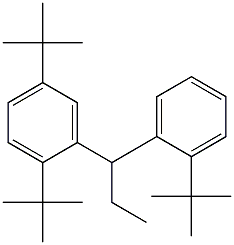 1-(2,5-Di-tert-butylphenyl)-1-(2-tert-butylphenyl)propane Struktur