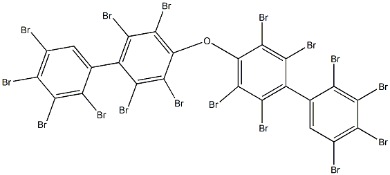 (2,3,4,5-Tetrabromophenyl)(2,3,5,6-tetrabromophenyl) ether Struktur