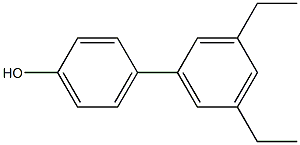 4-(3,5-Diethylphenyl)phenol Struktur