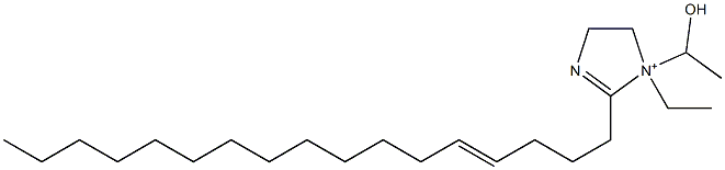 1-Ethyl-2-(4-heptadecenyl)-1-(1-hydroxyethyl)-2-imidazoline-1-ium Struktur