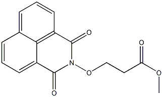 3-[(2,3-Dihydro-1,3-dioxo-1H-benzo[de]isoquinoline)-2-yloxy]propionic acid methyl ester Struktur